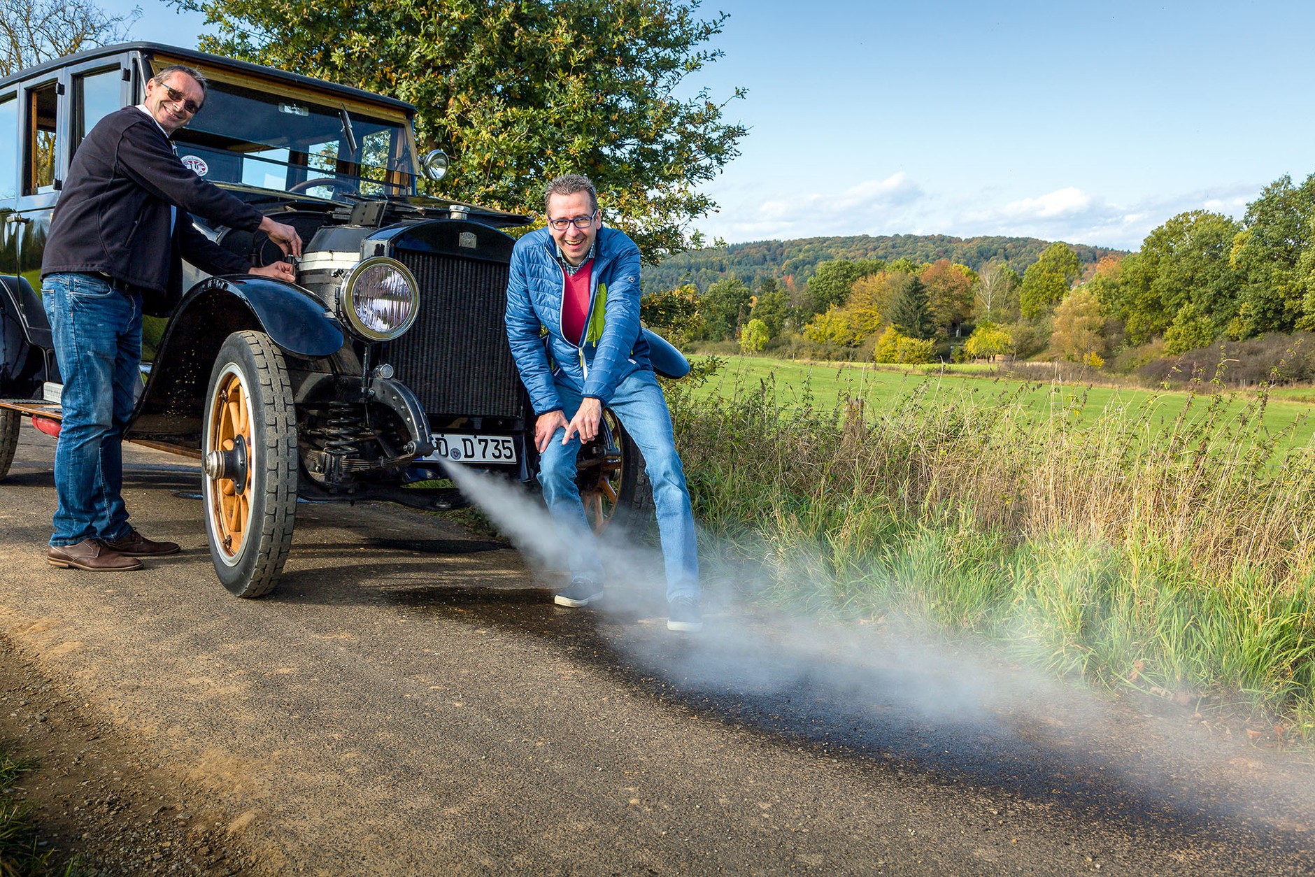 Stanley Steamer 735D - prawdziwa maszyna parowa