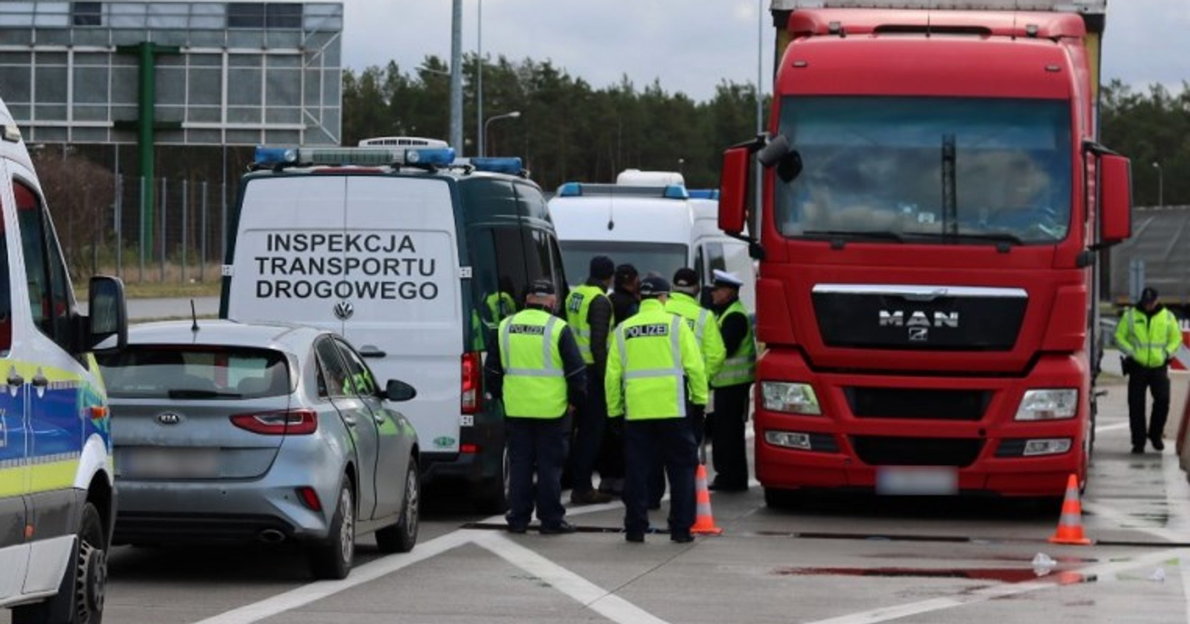 Kontrola ITD i niemieckiej policji