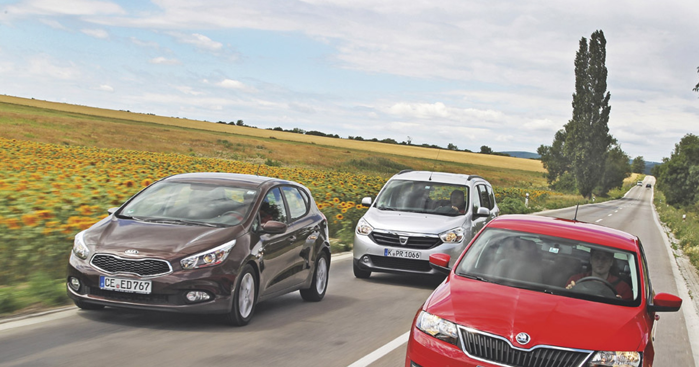 Dacia Lodgy kontra Kia cee'd i Skoda Rapid: rodzinne auta w dobrej cenie