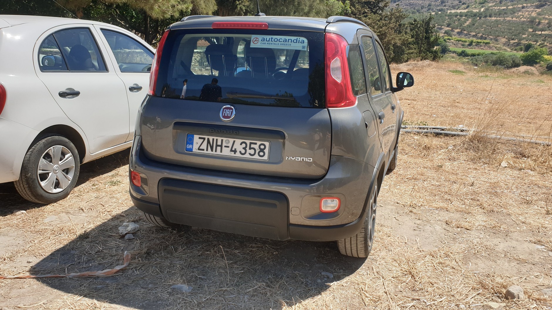 Fiat Panda wynajęty na jednej z greckich wysp