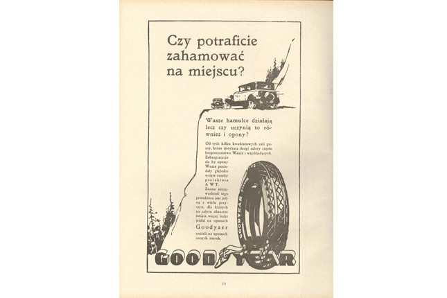 Goodyear: reklamy retro z lat 30.