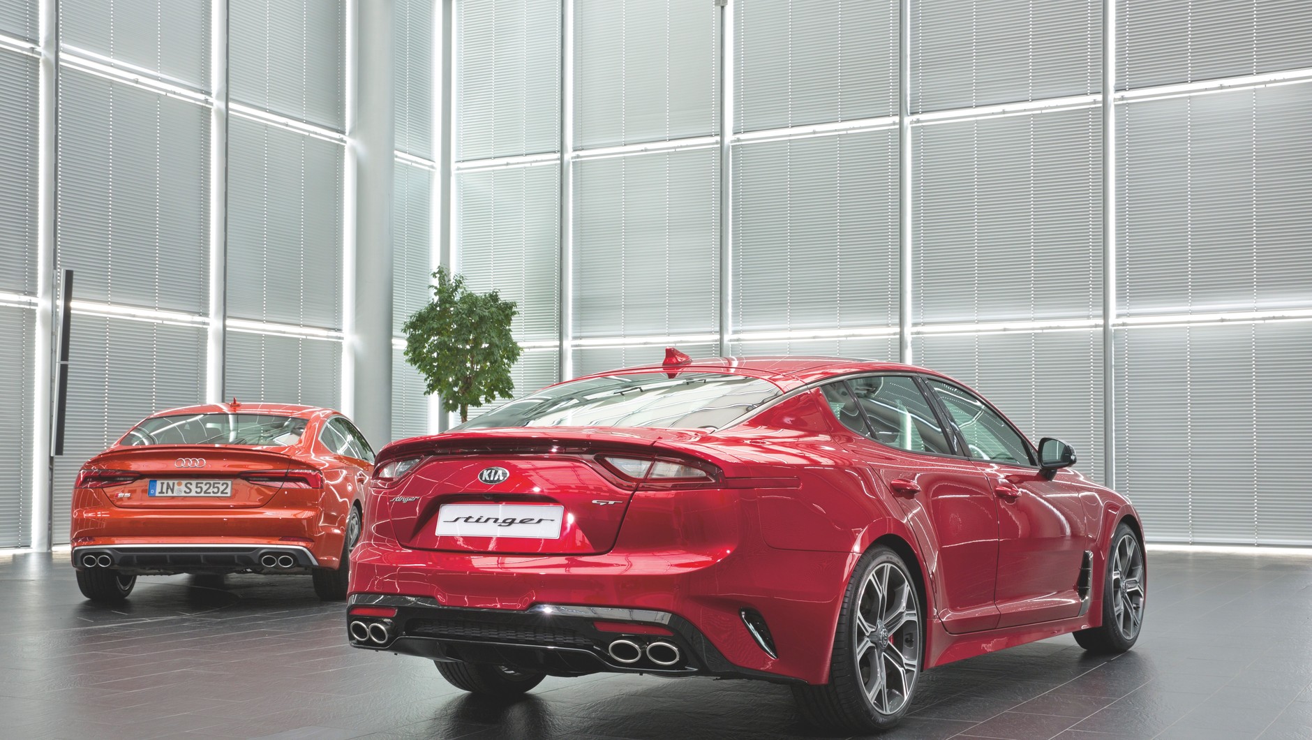 Kia Stinger i Audi S5