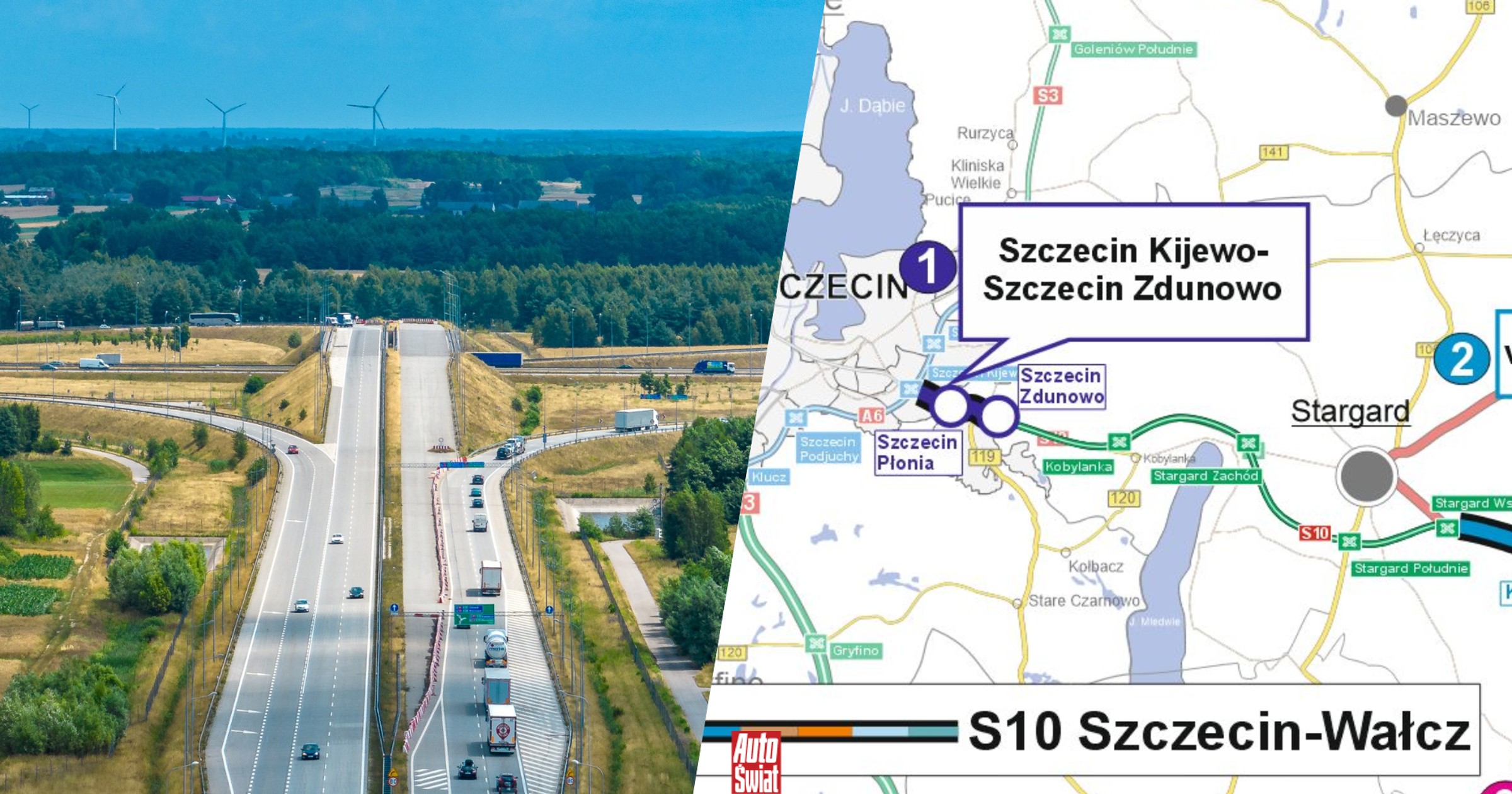 Może ruszać budowa S10 na wjeździe do Szczecina. Jest termin zakończenia prac