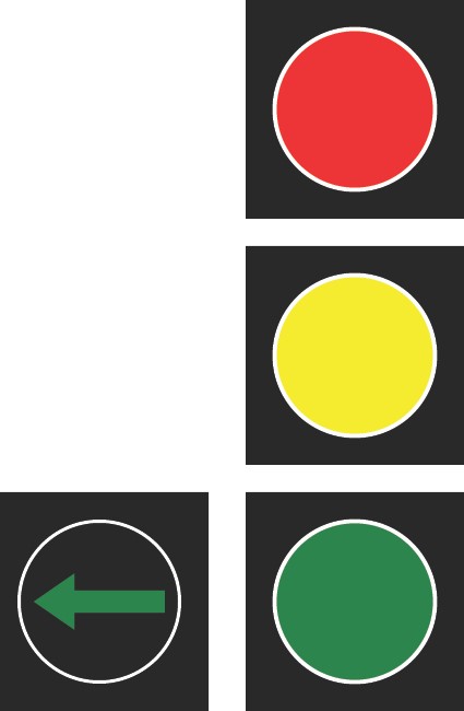 Sygnalizator S-2 strzalka w lewo