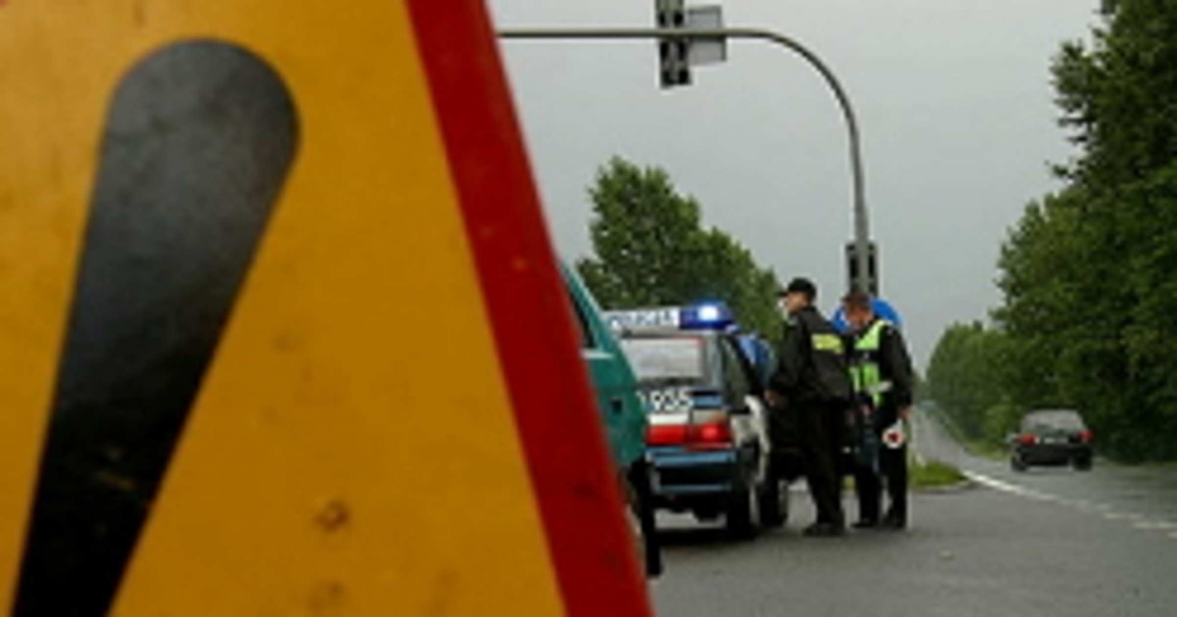 Karambol na węźle autostrady A4