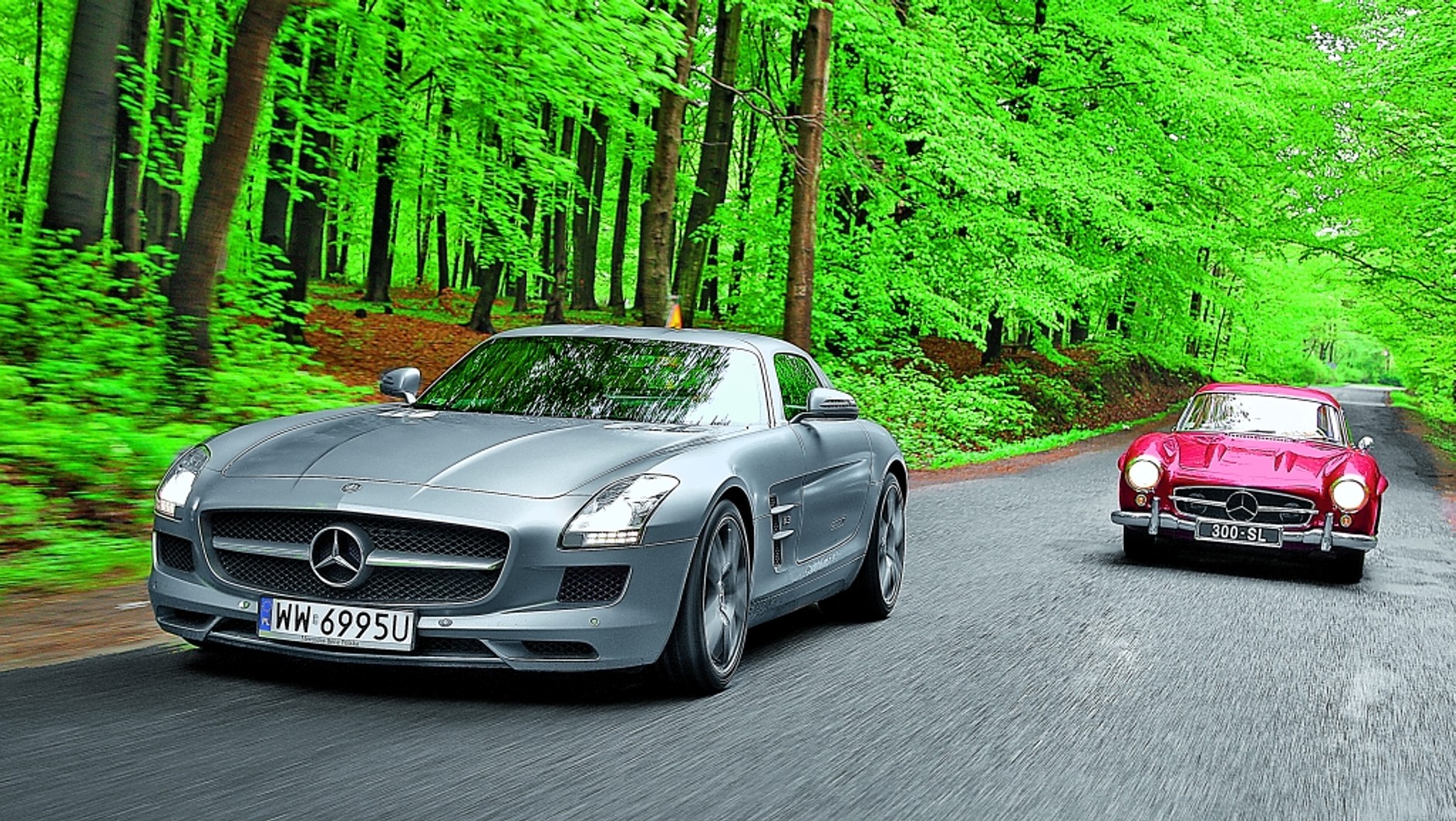 Mercedes SLS wczoraj i dziś: dwa wcielenia skrzydlaka, to lepsze niż latanie