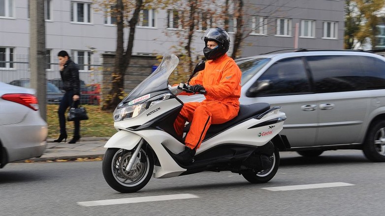 Nawet w niskich temperturach wybieramy jednoślad, bo to sprawia nam wielką frajdę