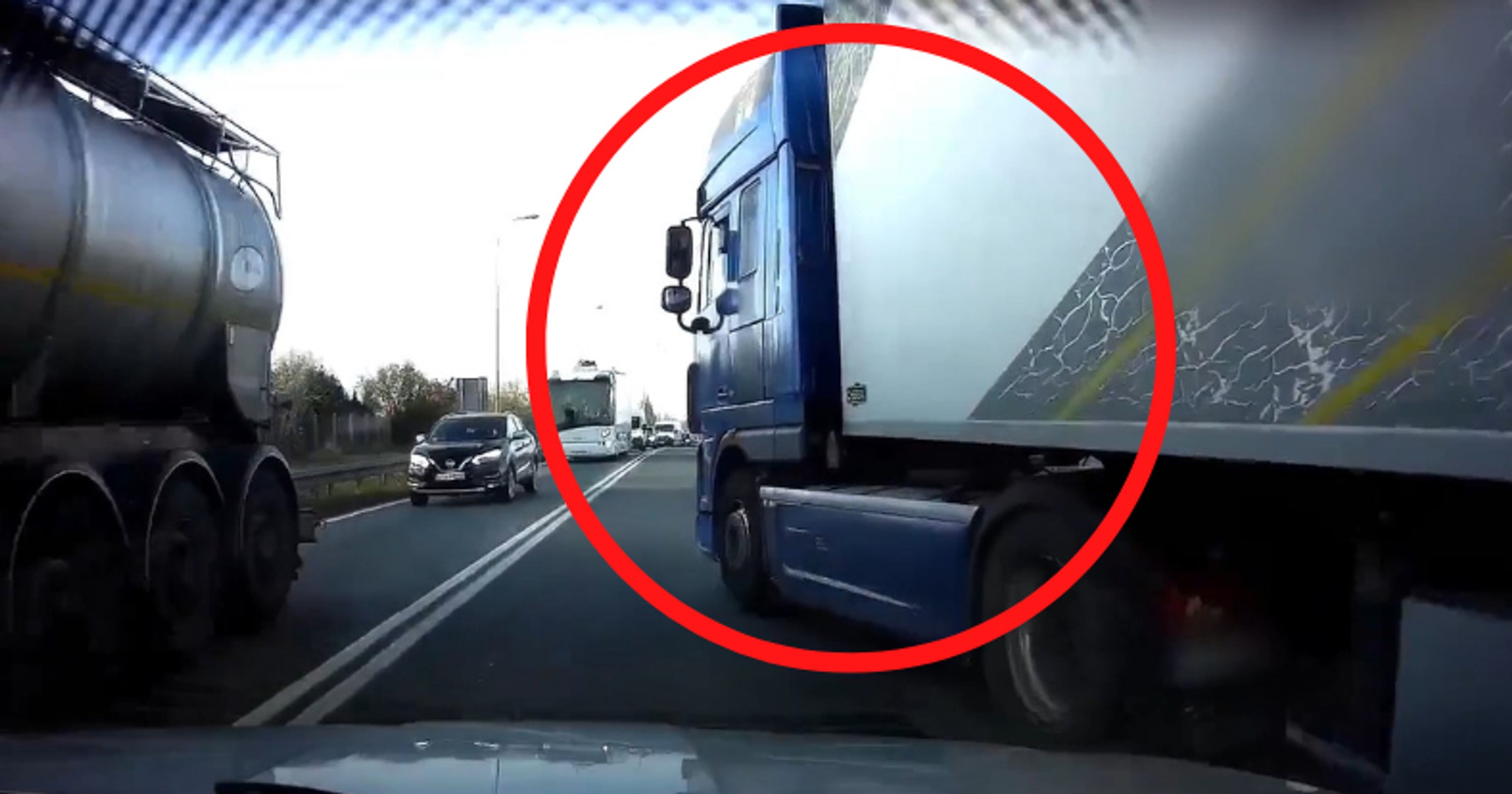 Kierowca TIR-a nie liczył się z innymi uczestnikami ruchu