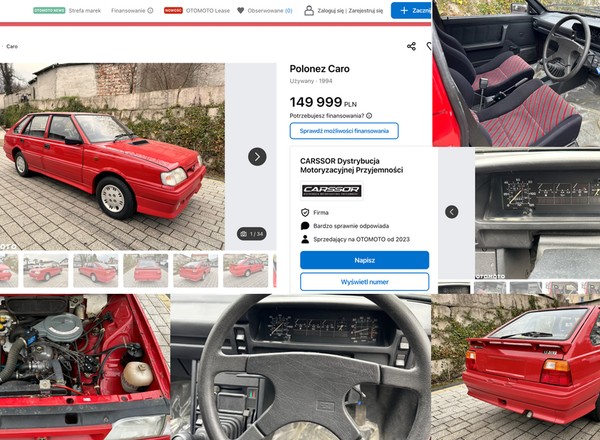 Polonez Caro z 1994 r. za jedyne 149 tys. 990 zł. To okazja, bo nowy kosztował miliony