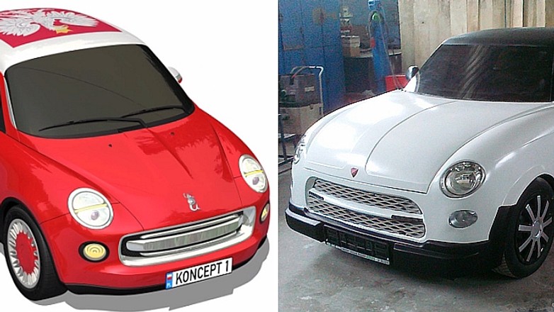 Syrena AK Motor (z lewej) i Syrenka AMZ Kutno (z prawej)