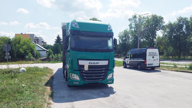 Punkt kontrolny inspektorów świętokrzyskiej ITD