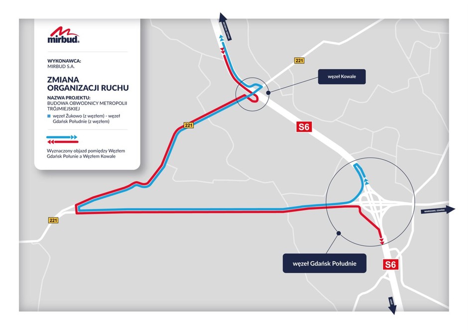 Zamkną S6 w Gdańsku. Od 24 do 25 maja 2025 r.