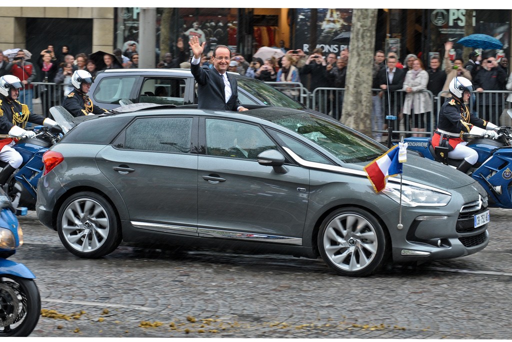 Francois Hollande w Citroënie DS5