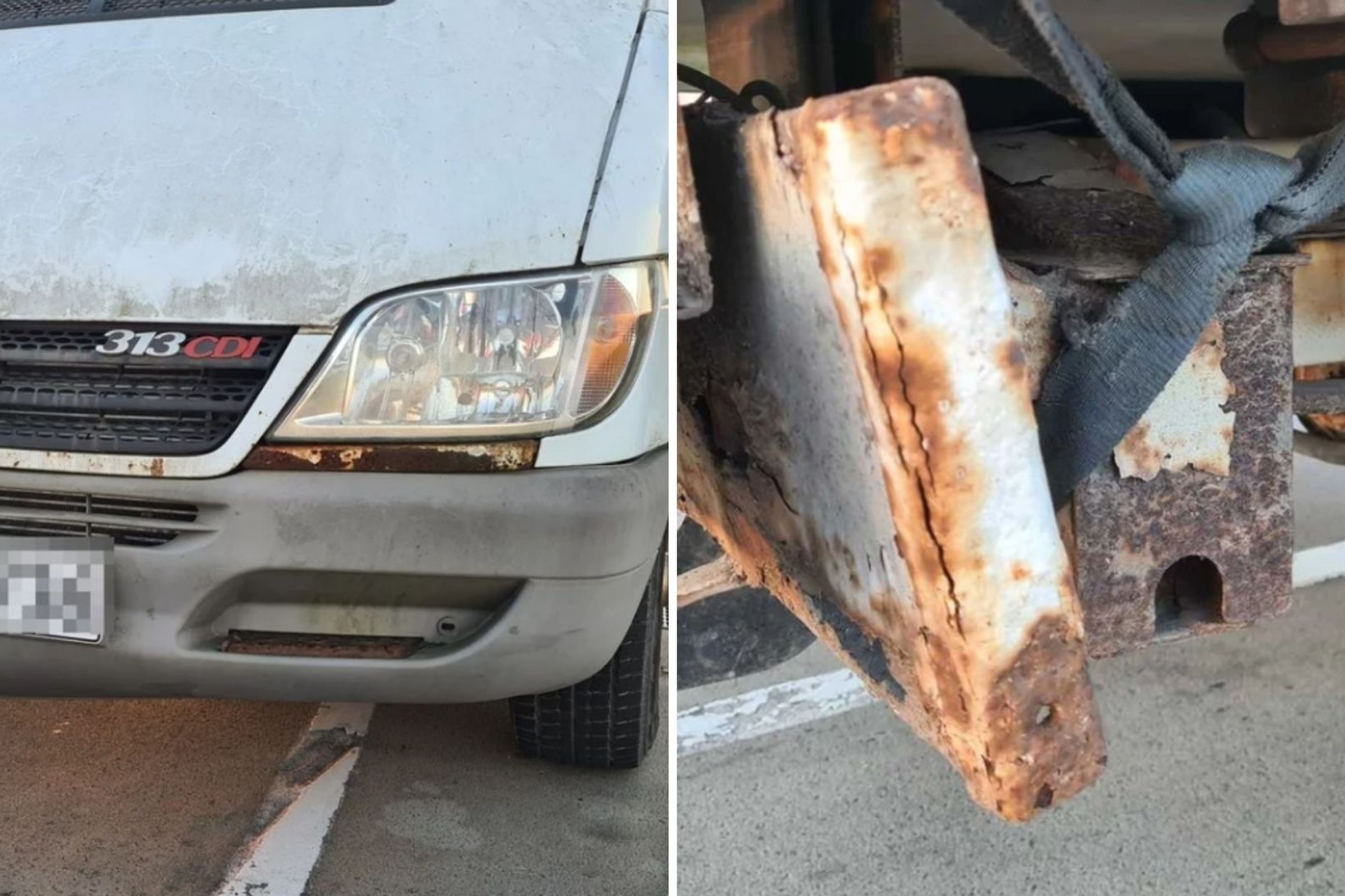 Policjantom wystarczył rzut oka na Mercedesa. Od razu wezwali lawetę