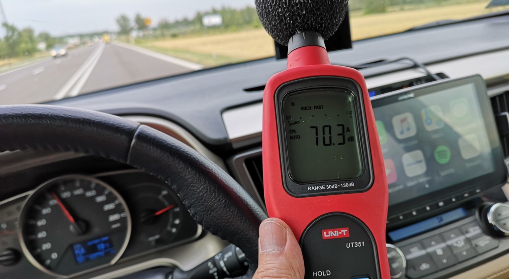 Pomiar przed wygłuszeniem auta