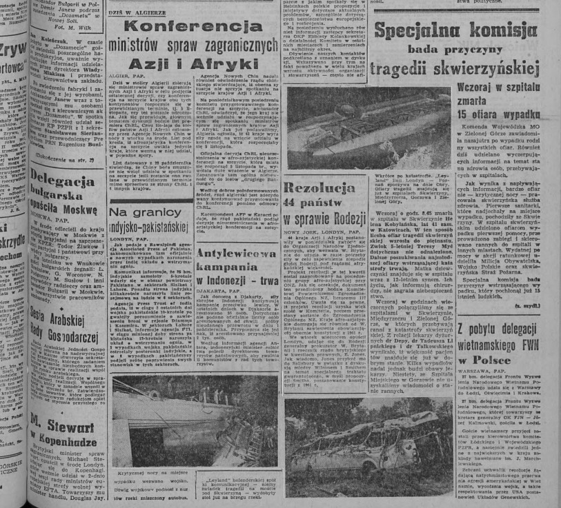 "Gazeta Zielonogórska" 28 października 1965 r.