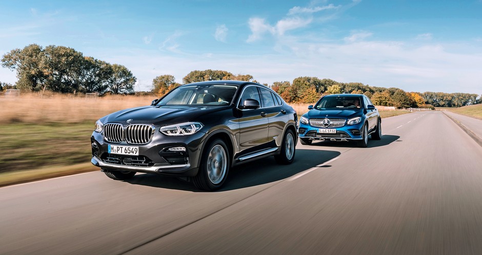 BMW X4 xDrive 20d kontra Mercedes GLC 250 d 4Matic Coupe