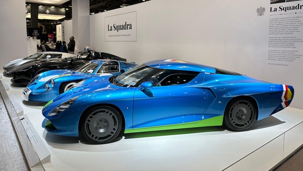 Polsko-włoski AGTZ Twin Tail na targach Retromobile. To pierwszy egzemplarz produkcyjny