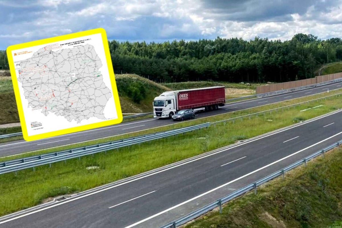 W Polsce powstanie prawie pięć tys. km nowych dróg. Jest mapa od GDDKiA