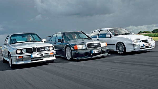 Sportowe limuzyny lat 80. - BMW M3 kontra Mercedes 190 E 2.5-16 Evo II i Ford Sierra Cosworth