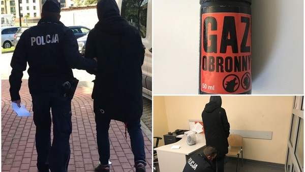 Pasażer uciekał z kontroli drogowej. Nietypowo bronił się przed policją