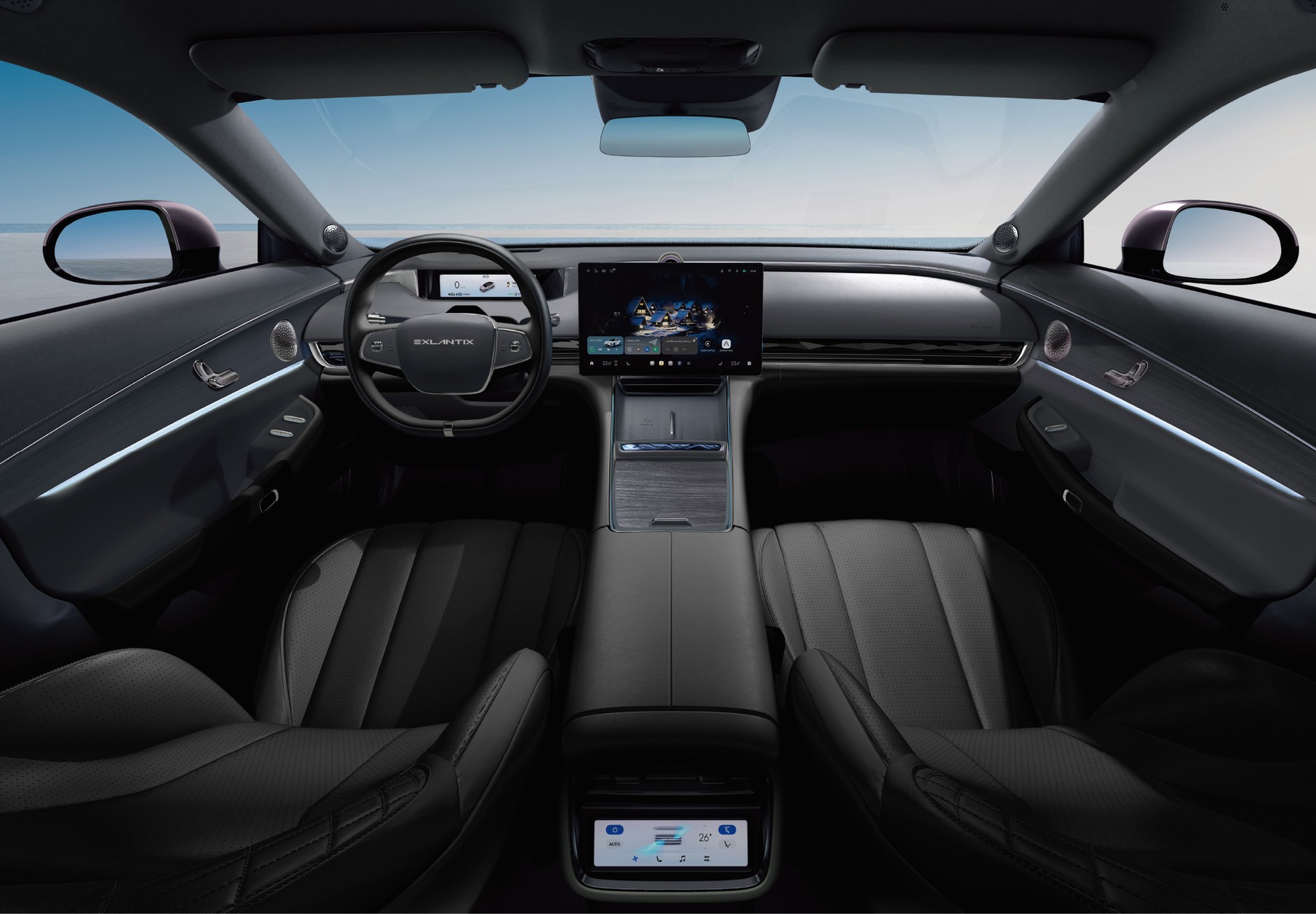 Wnętrze jednego z chińskich samochodów