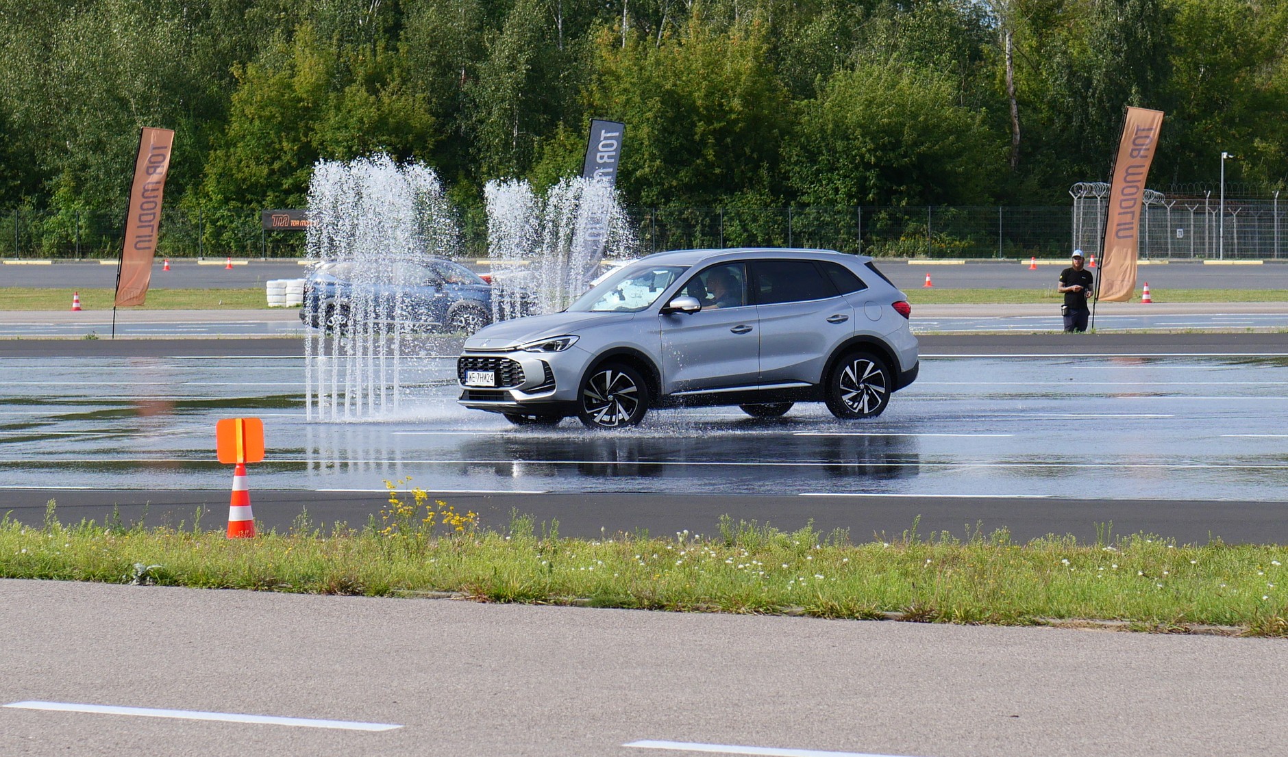 MG ZS nie zaliczyło jednej z dwóch prób. Długość drogi hamowania z tej zaliczonej pozwoliłaby na zdobycie tylko jednego punktu, ale pół musieliśmy odjąć