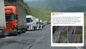 Rosjanie uciekają przed mobilizacją. Korki na drogach widać nawet z kosmosu