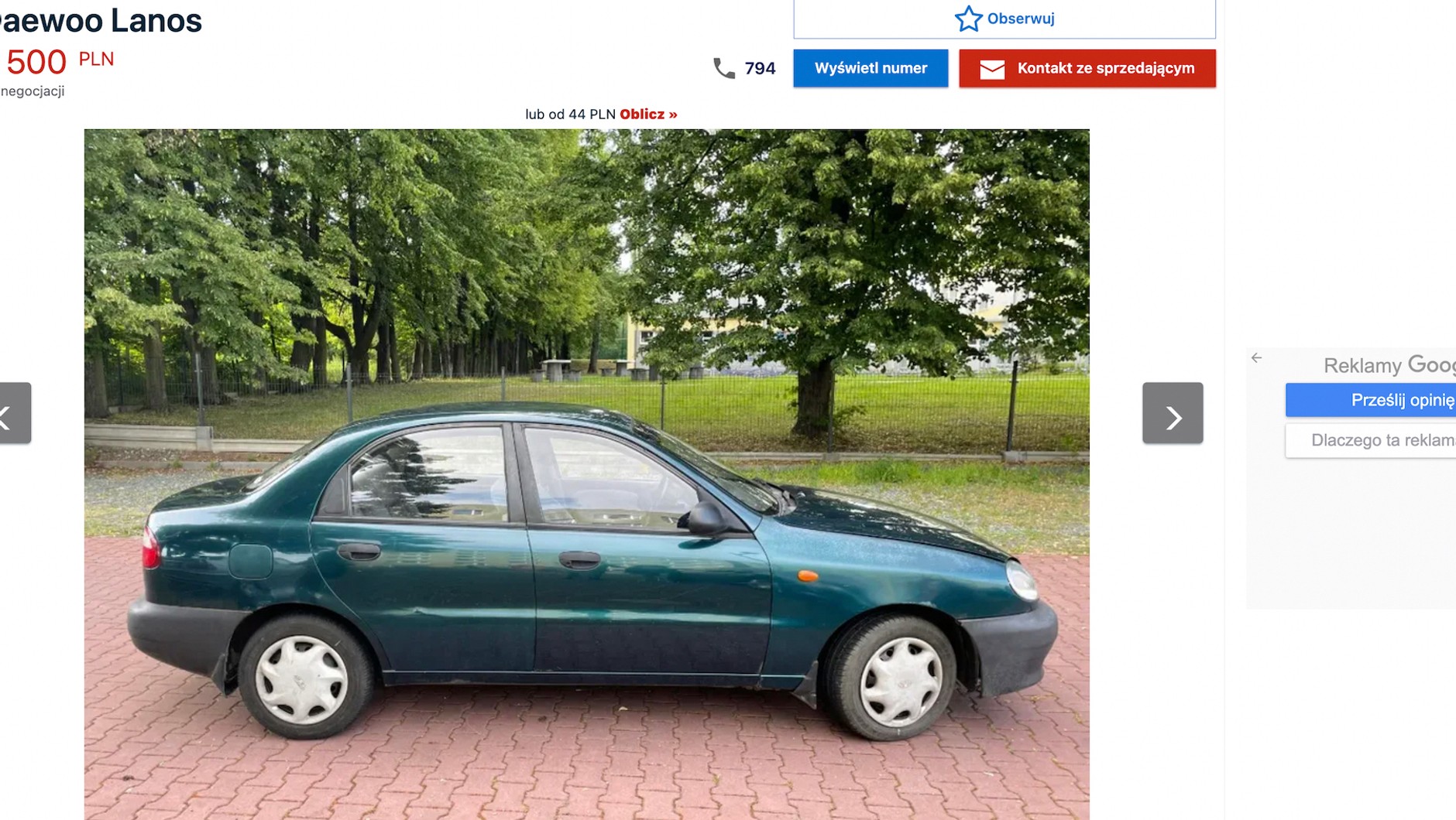 Daewoo Lanos – oferta z Otomoto