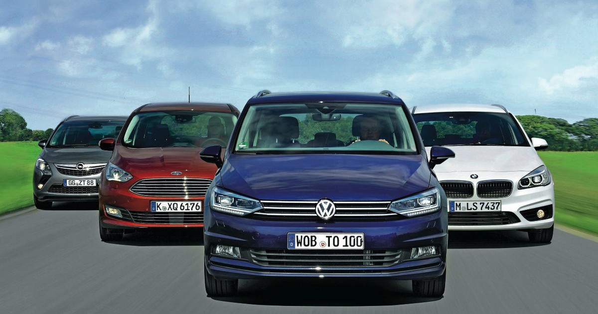 Król vanów pilnie poszukiwany: nowy VW Touran kontra BMW 216d Gran Tourer, Ford Grand C-Max, Opel Zafira Tourer