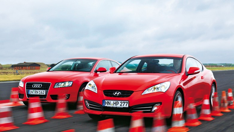 Audi A5 Coupe kontra Hyundai Genesis: ogniste wyścigówki na start!