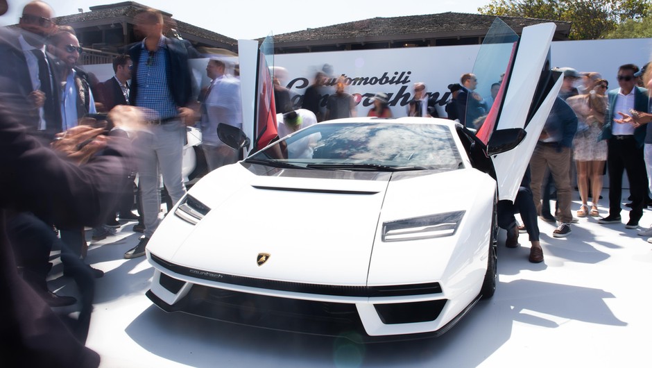 Lamborghini Countach LPI 800-4 po debiucie w trakcie Tygodnia Samochodowego w Monterey
