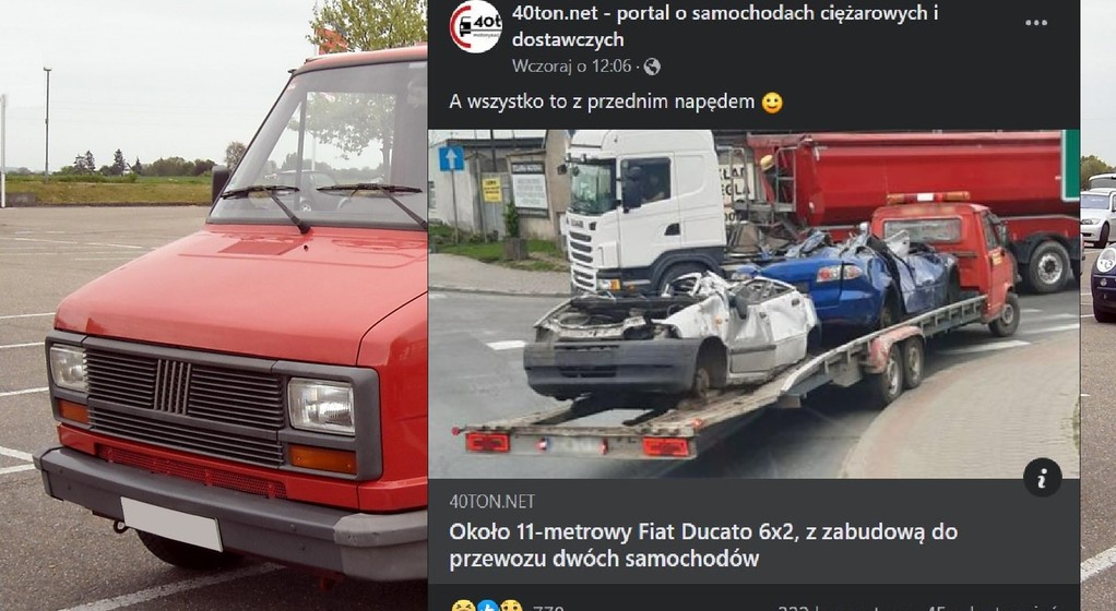 Ten Fiat Ducato ma 11 metrów długości. Dłuższego nie znajdziesz
