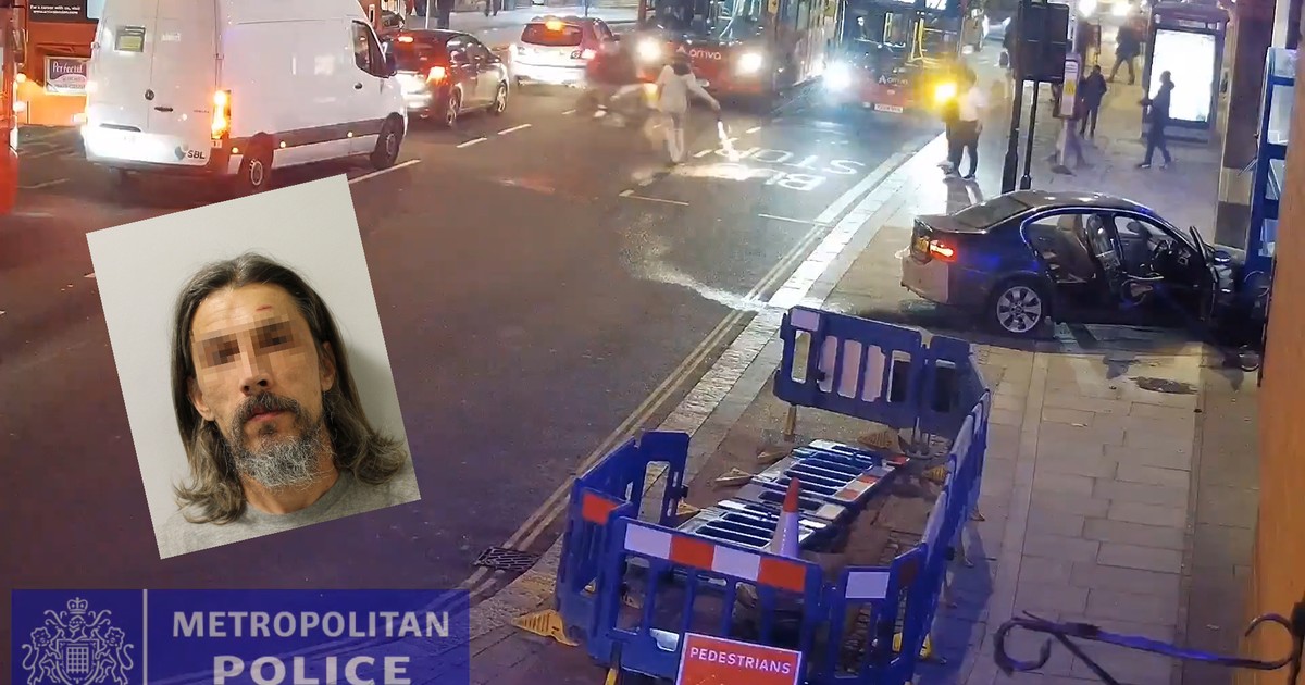 Adam P. wjechał w komisariat i podpalił ulicę w Londynie