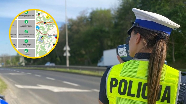 Kontrola drogowa. Policjanci dostali powiadomienie w specjalnej mapie