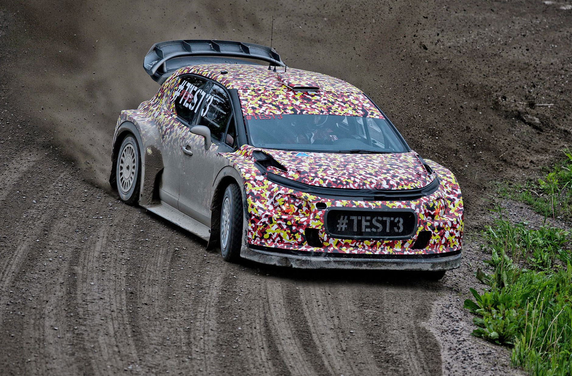 Citroen C3 WRC podczas testów w Finlandii