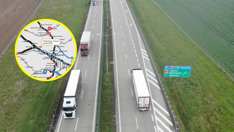 Rozbudowa A4 odc Krzyżowa - Legnica