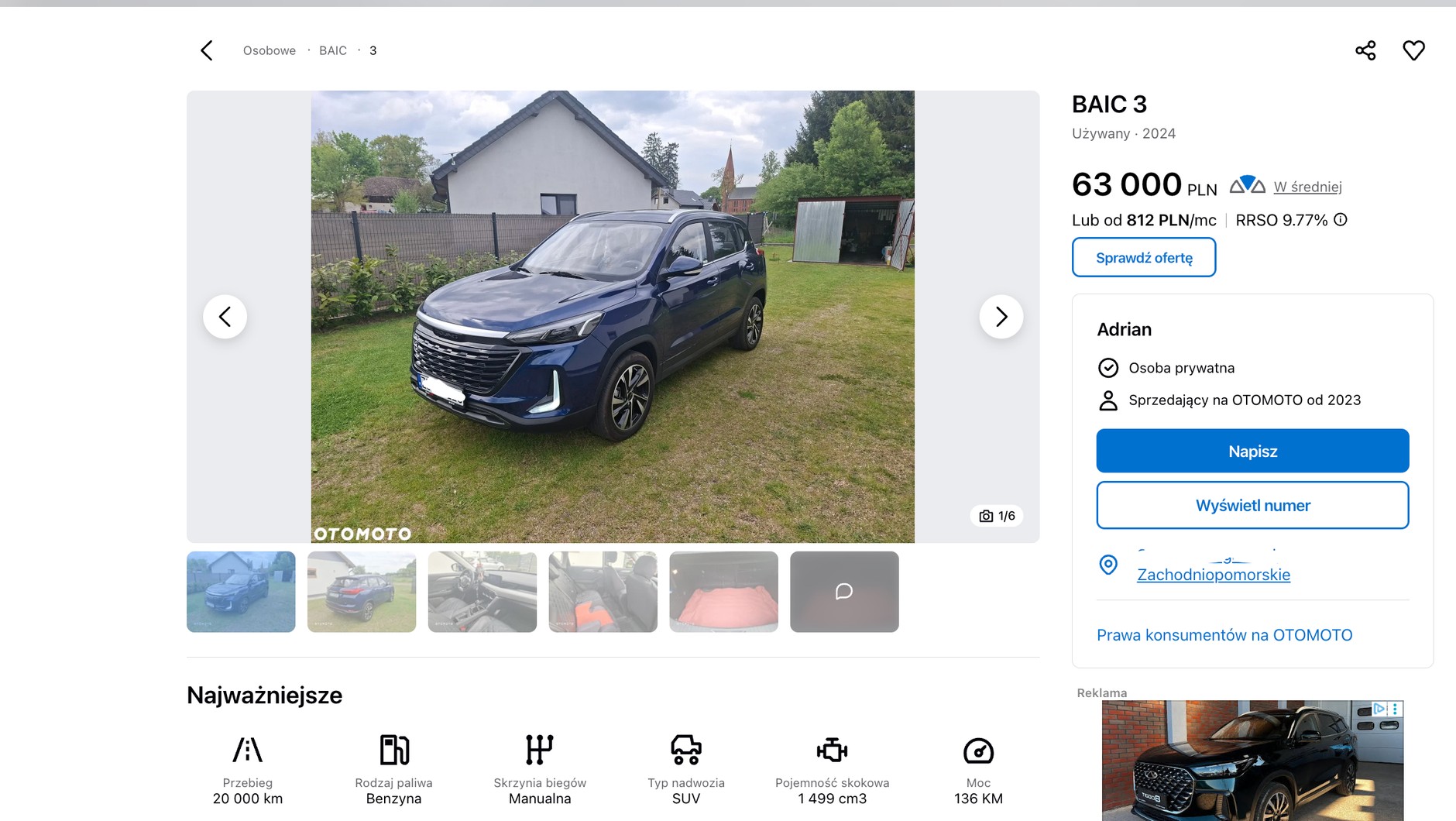 Za ok 60 tys. zł można mieć półtoraroczne auto auto z przebiegiem 20 tys. km