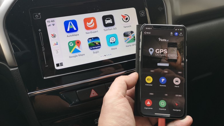 Yanosik w Apple CarPlay