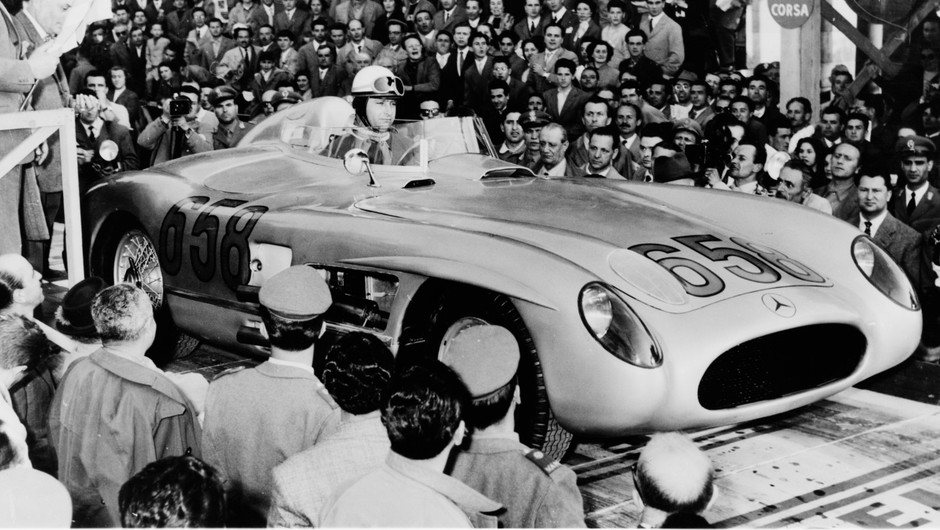 Juan Manuel Fangio w Mille Miglia 1955
