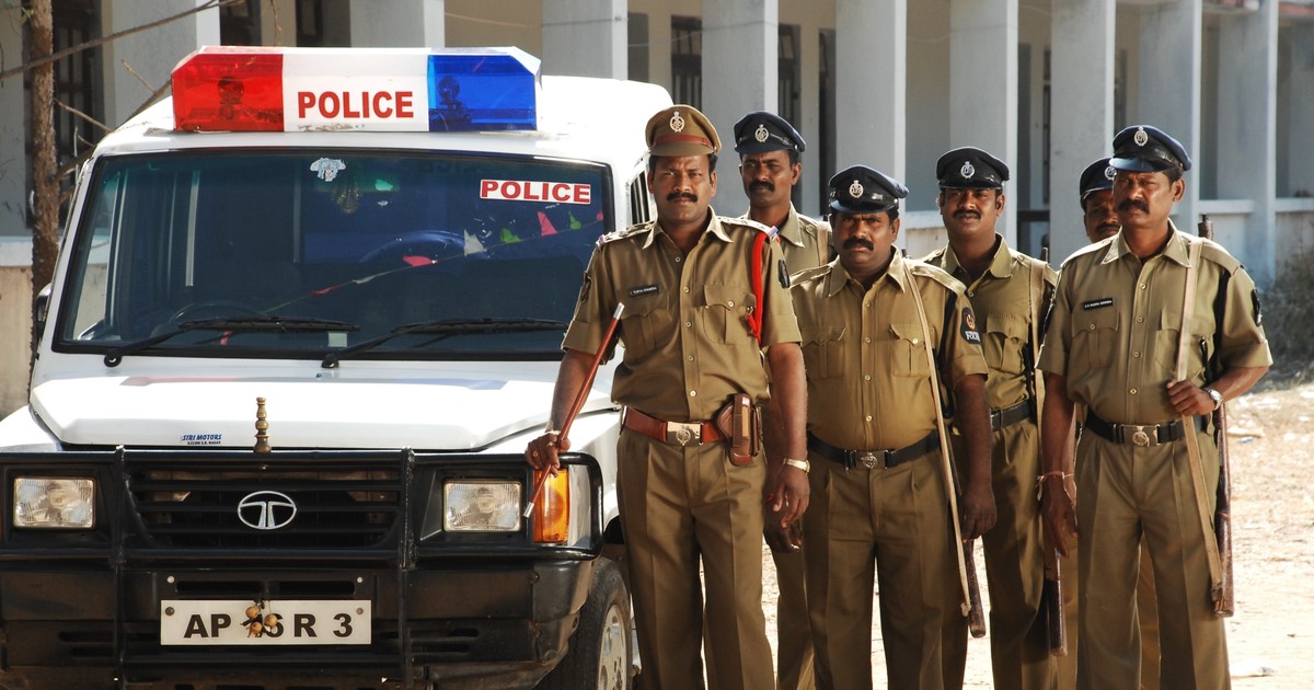 Policja z Hajdarabadu w Indiach