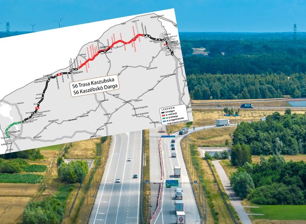 Droga S6 to teraz Kaszëbskô Darga. Symboliczna zmiana nazwy i nowe tablice