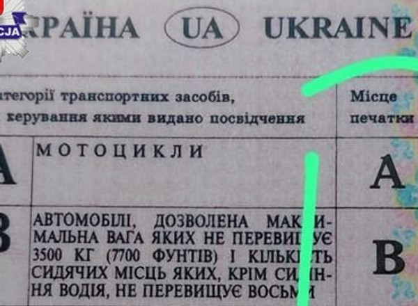 Ukraiński kierowca był pomysłowy, ale nie oszukał policji. Nie zadbał o jeden szczegół