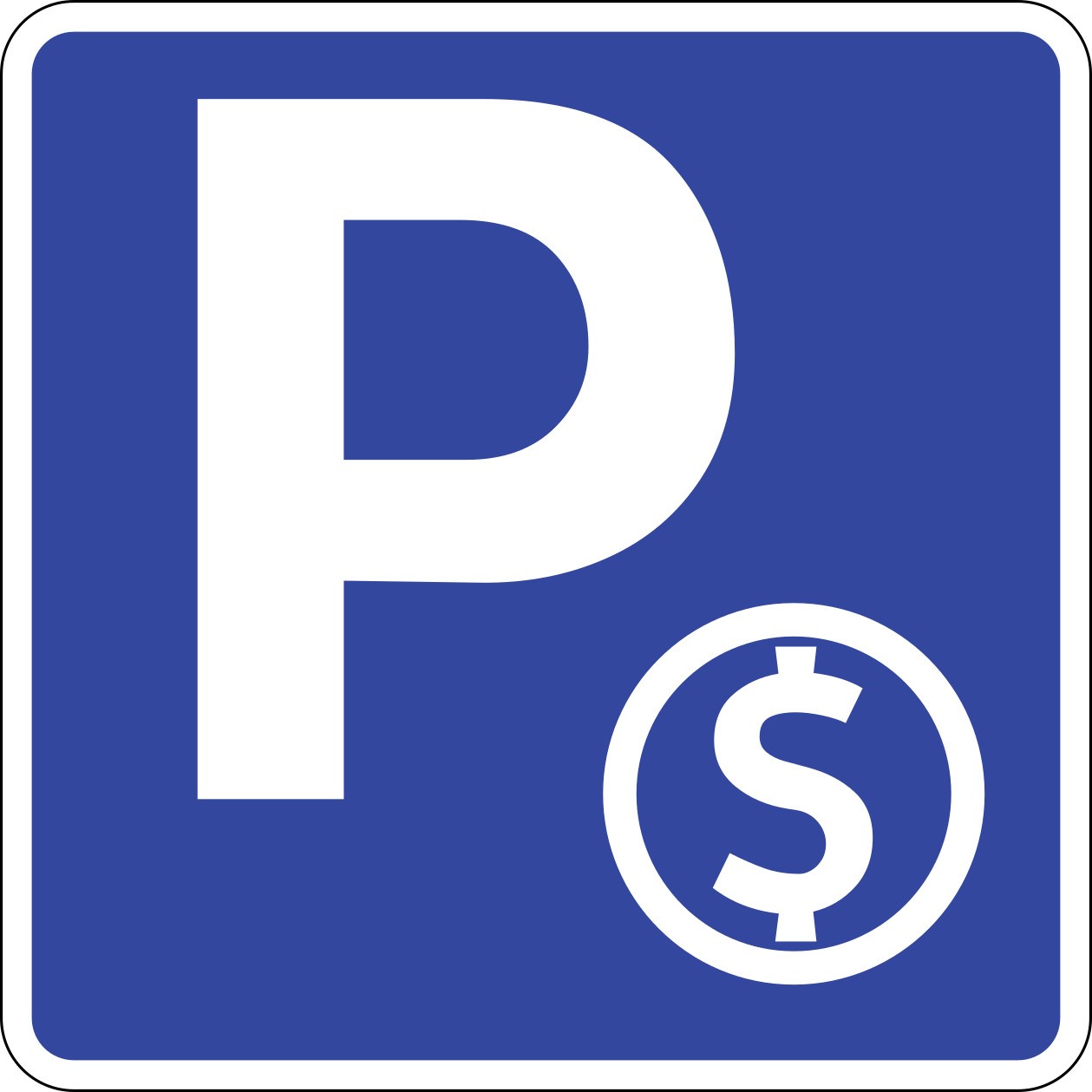 Meksykański znak SIS-71: Płatne parkowanie