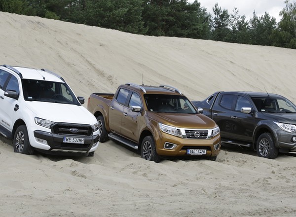 Pikapy na asfalcie i w terenie – porównanie Forda Rangera, Mitsubishi L200 i Nissana NP300 Navary