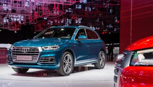 Audi podczas salonu samochodowego w Paryżu