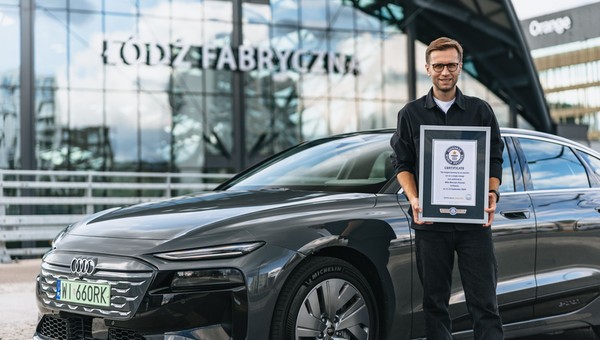 Miko Marczyk pobił Rekord Guinnessa w Audi A6 Sportback e-tron