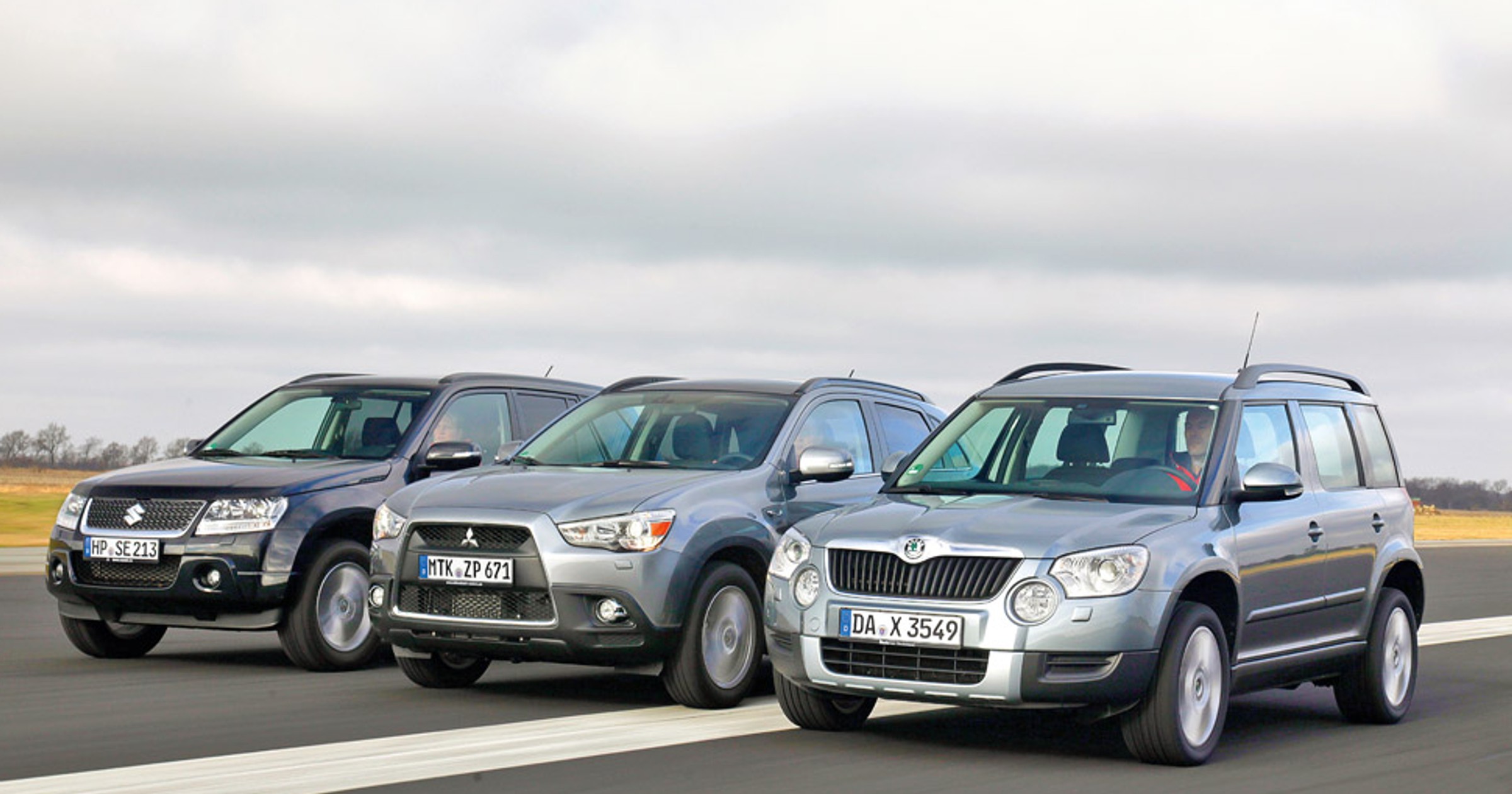 Skoda Yeti kontra Suzuki Grand Vitara i Mitsubishi ASX: suv-y na tropach Yeti