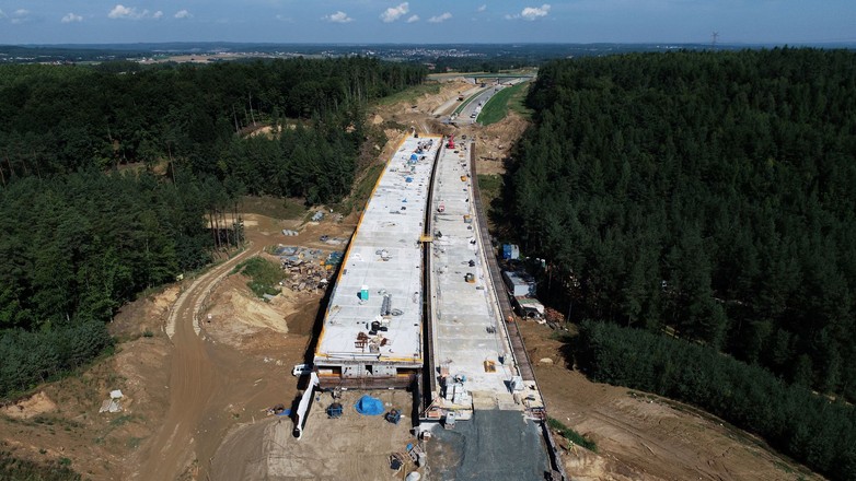 Budowa estakady na trasie S6