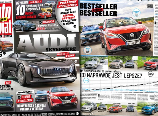 Auto Świat 33/2021 z poradnikiem kupującego "SUV-y czy vany"